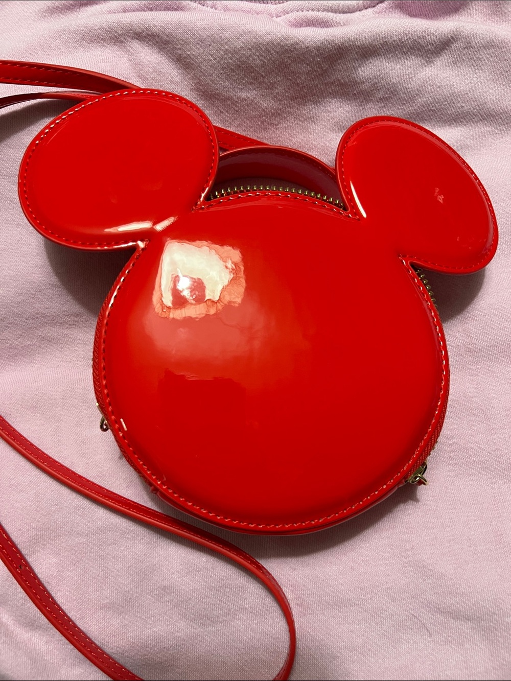 Stoney Clover Lane Disney Red Mickey Mouse Ear Crossbody Bag - Picture 5 of 8